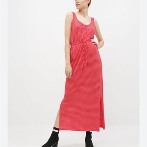 Vero Moda Daina Red Striped Maxi Dress XS